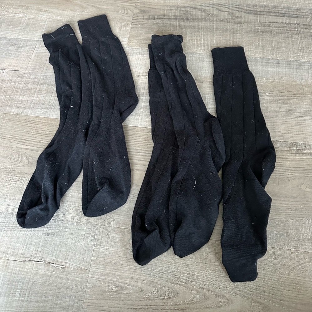 Tall Black Socks